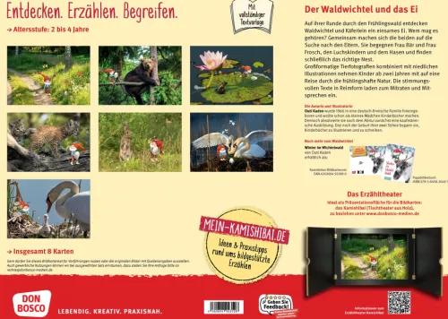 Don Bosco Medien GmbH Lesen & Geschichten-Frühling im Wichtelwald. Kamishibai Bildkartenset