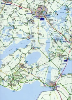 Friesland west (Friese Meren / Lemmer / Sneek / Harlingen / Leeuwarden / Dokkum) 1 : 100 000*ANWB Media Inside Sales Online
