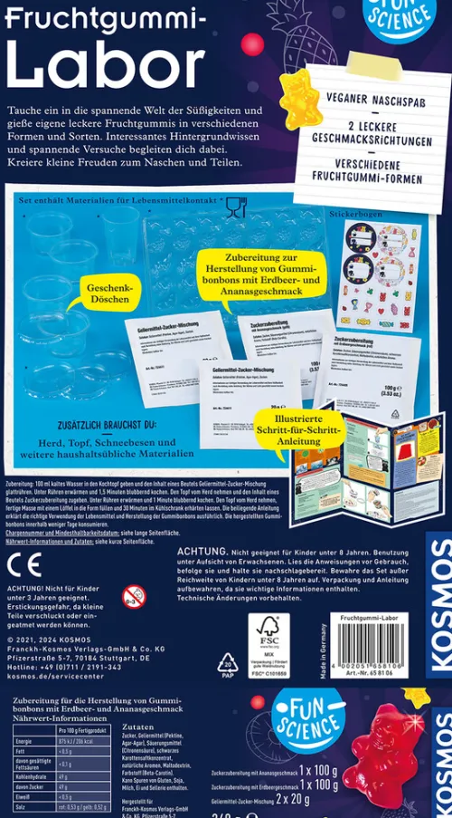 Franckh-Kosmos Forschen & Entdecken-Fun Science Fruchtgummi-Labor