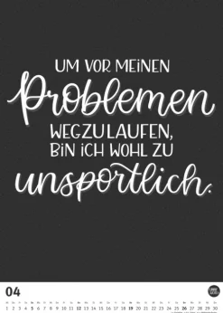 Neumann Verlage GmbH & Co Posterkalender*Funny Quotes-Kalender 2026 - Typo-Kalender - Poster-Format 50 x 70 cm