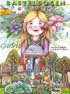 Garten basteln Kinder 6+ Bastelbogen Ausschneidebogen*Atelier Color Clearance