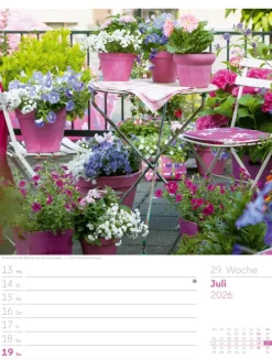 Ackermann Kunstverlag Wochenkalender*Gartenglück Wochenplaner Kalender 2026