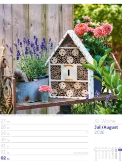 Ackermann Kunstverlag Wochenkalender*Gartenglück Wochenplaner Kalender 2026