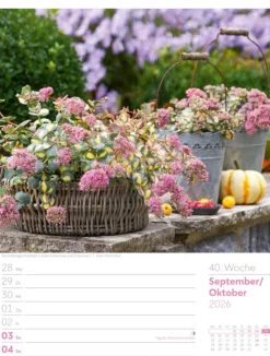 Ackermann Kunstverlag Wochenkalender*Gartenglück Wochenplaner Kalender 2026