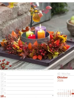 Ackermann Kunstverlag Wochenkalender*Gartenglück Wochenplaner Kalender 2026