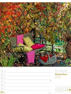Ackermann Kunstverlag Wochenkalender*Gartenglück Wochenplaner Kalender 2026