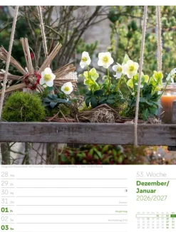 Ackermann Kunstverlag Wochenkalender*Gartenglück Wochenplaner Kalender 2026
