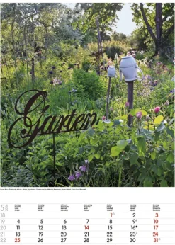 Korsch Verlag GmbH Wandkalender*Gartenträume 2026