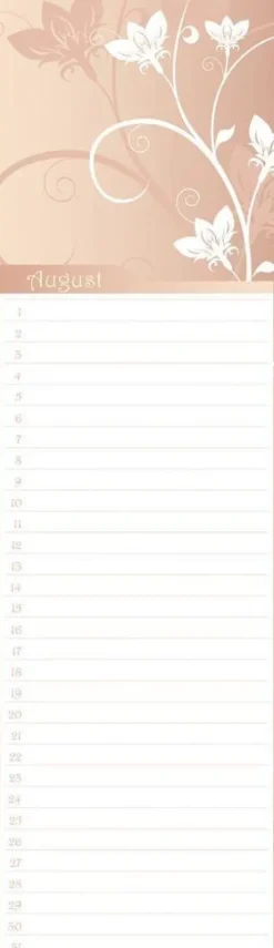 Neumann Verlage GmbH & Co Geburtstagskalender-Geburtstagskalender Floral mini immerwährend