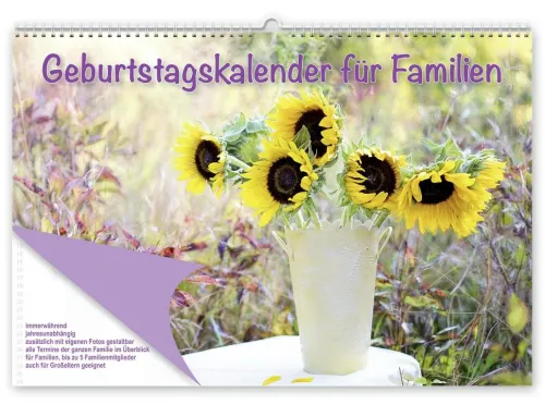 familia Verlag Immerwährender Kalender-Geburtstagskalender für Familien