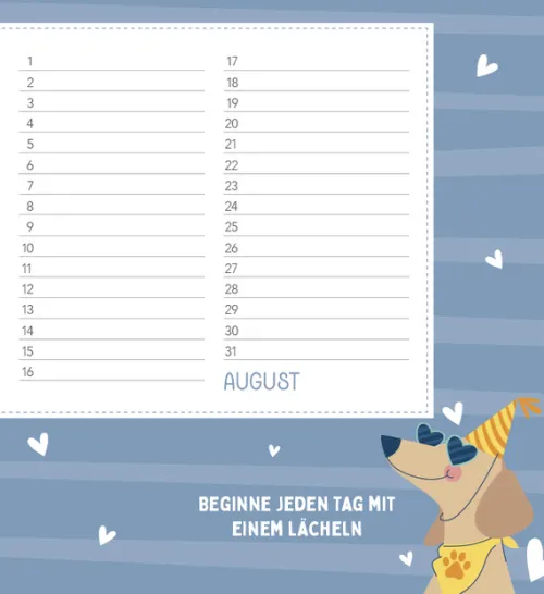 Korsch Verlag GmbH Geburtstagskalender-Geburtstagskalender Happy Mind