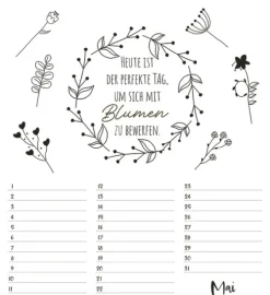 Korsch Verlag GmbH Geburtstagskalender*Geburtstagskalender Visual Words