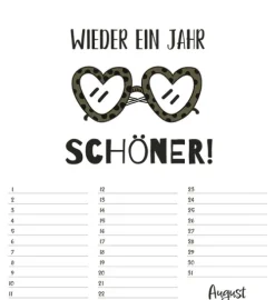 Korsch Verlag GmbH Geburtstagskalender*Geburtstagskalender Visual Words