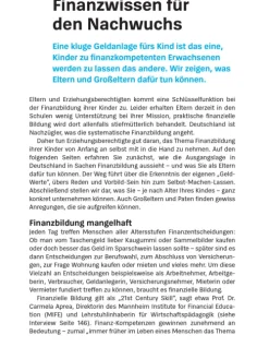 Geld anlegen für Kinder*Stiftung Warentest Sale