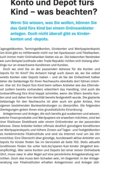 Geld anlegen für Kinder*Stiftung Warentest Sale