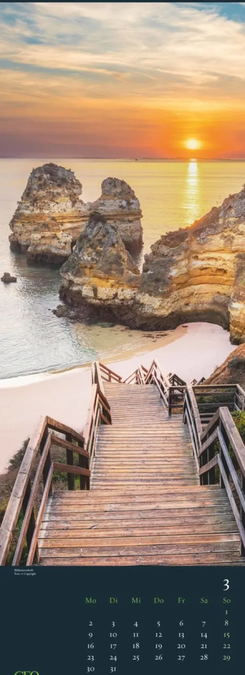 GEO - Wege 2026 - Wandkalender, 25 x 69 cm, 12 Bilder traumhafter Wege & Landschaften, deutsches Kalendarium, Spiralbindung, perfekt für Naturfreunde*teNeues Calendars & Stationery GmbH & Co. KG Clearance