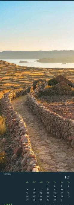 GEO - Wege 2026 - Wandkalender, 25 x 69 cm, 12 Bilder traumhafter Wege & Landschaften, deutsches Kalendarium, Spiralbindung, perfekt für Naturfreunde*teNeues Calendars & Stationery GmbH & Co. KG Clearance