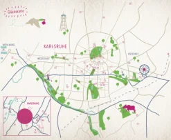 Droste Verlag Reiseführer-Glücksorte in Karlsruhe