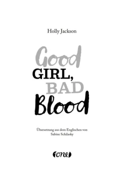 ONE Krimis, Thriller, Horror-Good Girl, Bad Blood