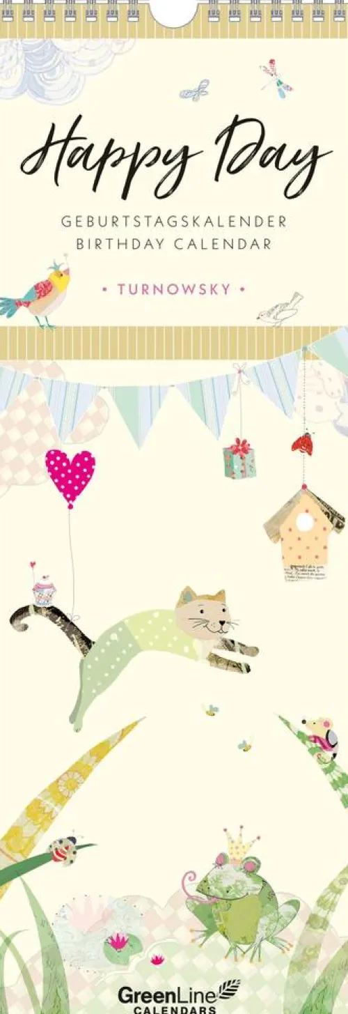 Neumann Verlage GmbH & Co Geburtstagskalender-GreenLine Geburtstagskalender Turnowsky 14,85x42