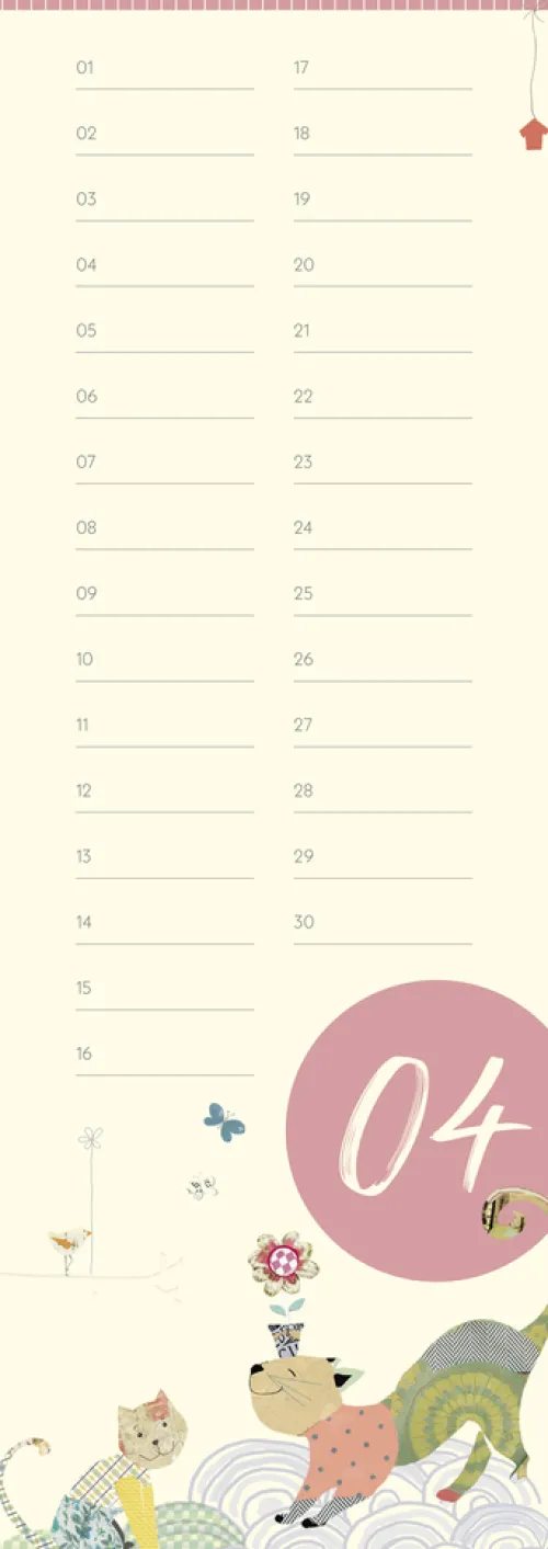 Neumann Verlage GmbH & Co Geburtstagskalender-GreenLine Geburtstagskalender Turnowsky 14,85x42