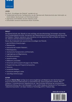 Grundlagen der Robotik*Vde Verlag GmbH Best