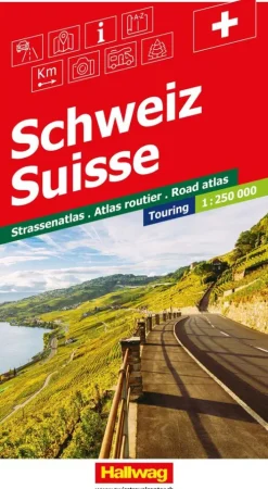 Hallwag Touring Strassenatlas Schweiz*Hallwag Karten Verlag Sale