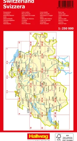 Hallwag Touring Strassenatlas Schweiz*Hallwag Karten Verlag Sale