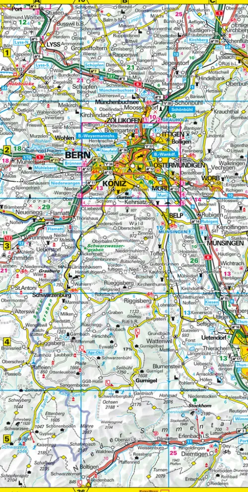 Hallwag Touring Strassenatlas Schweiz*Hallwag Karten Verlag Sale