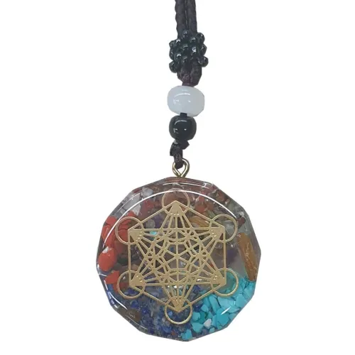 Saraswati Schmuck & Accessoires-Halskette Orgone "Metatron"