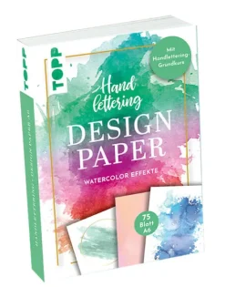 Handlettering Design Paper Block Watercolor-Effekte A6*Frech Online