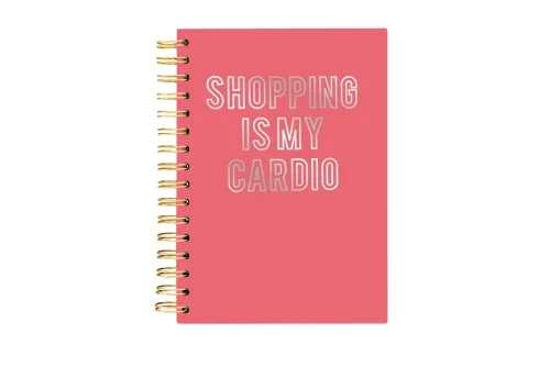 BrownTrout Notizbücher & -Blöcke*Hard Bound Journal: Shopping is my Cardio - Hardcover-Notizbuch mit stabiler Ringbindung: Shoppen is