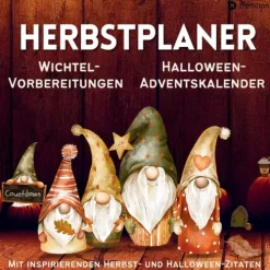 tredition Familie & Freundschaft*Herbst Planer Tagesplaner für Wichtelvorbereitung, Halloween-Adventskalender Countdown, Wichtelaktivitäten Schabernack Streiche Wichteltür, Kalender Vorweihnachtszeit