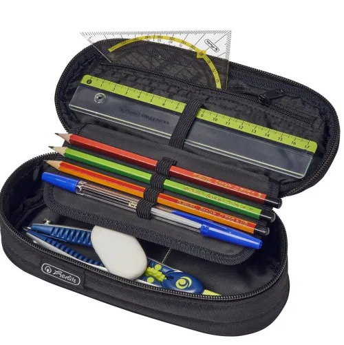 herlitz Federtaschen*Federmäppchen Etui, schwarz