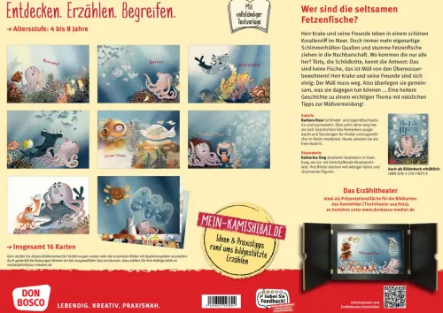 Don Bosco Medien GmbH Lesen & Geschichten*Herr Krake räumt das Meer auf. Kamishibai Bildkartenset