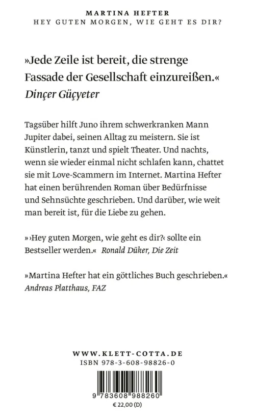 Hey guten Morgen, wie geht es dir?*Klett-Cotta Verlag Hot