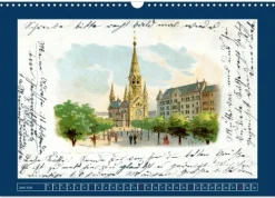Calvendo Postkartenkalender-Historisches Berlin von 1888 bis 1918 (Wandkalender 2026 DIN A3 quer), Monatskalender