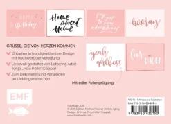 Edition Michael Fischer Postkarten|Kalligraphie & Handlettering-Hooray - 12 Handlettering Postkarten