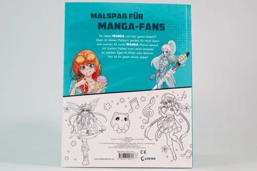 Loewe Verlag GmbH Artbooks & Handbücher-I love Manga & Anime - Das Malbuch