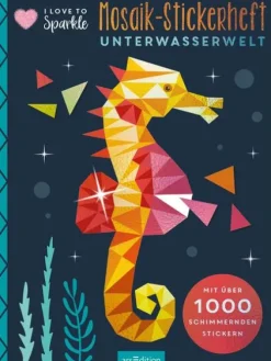 Ars Edition GmbH Stickerhefte-I Love to Sparkle - Mosaik-Stickerheft Unterwasserwelt