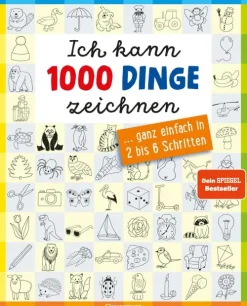 Kinder Bassermann, Edition 3-6 Jahre-Ich kann 1000 Dinge zeichnen. Kritzeln wie ein Profi!