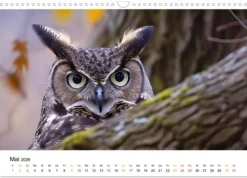Im Reich der Eulen (Wandkalender 2026 DIN A3 quer), Monatskalender*Calvendo Discount
