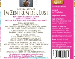 Im Zentrum der Lust | Erotik SM-Audio Story | Erotisches SM-Hörbuch MP3CD, Audio-CD, MP3*blue panther books