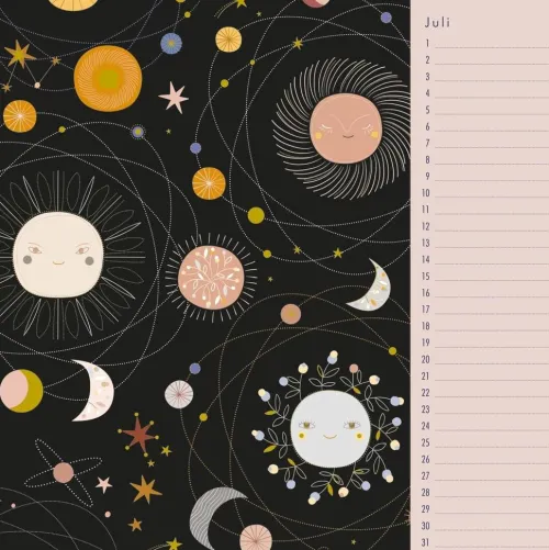 Immerwährender Geburtstagskalender - Little Cosmos - Turnowsky - Quadrat-Format 24 x 24 cm*Neumann Verlage GmbH & Co Outlet