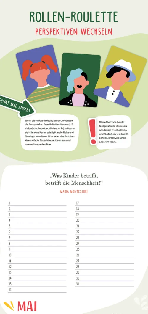 Herder Verlag GmbH Immerwährender Kalender*Immerwährender Teamkalender. Für ein gutes Miteinander