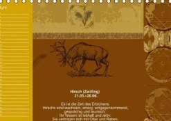 Calvendo Immerwährender Kalender*Indianisches Horoskop / Geburtstagskalender (Tischkalender immerwährend DIN A5 quer)