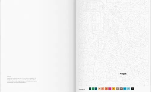 Dumont Reise Vlg GmbH + C Bildbände-Italien - Das große Ausmalbuch nach Zahlen