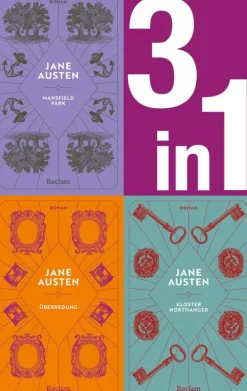 Reclam Verlag Klassiker*Jane Austen: Drei Romane in einem E-Book (3-in-1-Bundle). Mansfield Park, Kloster Northanger, Überredung