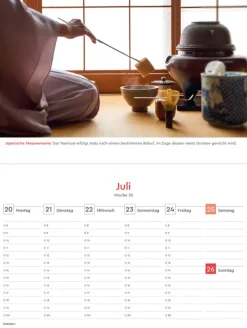 Kunth Kalender Wochenkalender*Japan - KUNTH Tischkalender 2026