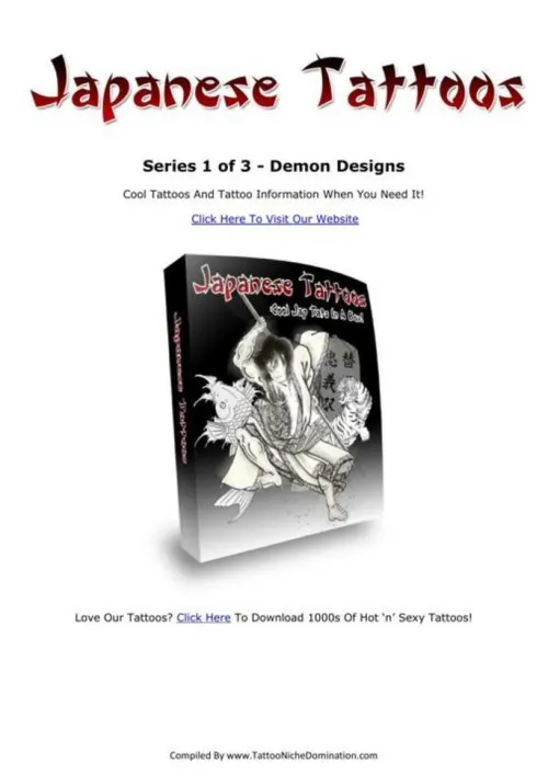 epubli Spiritualität*Japanische Tattoos - Serie 1 von 3 - Japanese Demon Designs. Große Auswahl an Tattoo Design Vorlagen, Motiv: Japanische Dämonen.